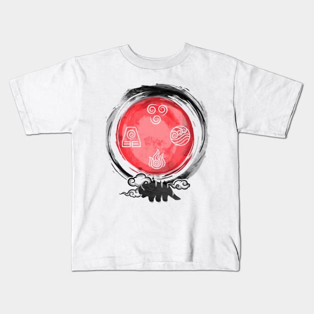 Flying Bison Appa Avatar The Last Airbender Kids T-Shirt by constantine2454